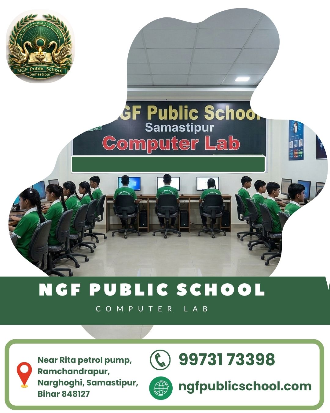 Computer laboratory at NGF Public School Samastipur Bihar